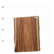 Monkeypod Live Edge Slab - 37" x 25.5" x 2" - MP-11-A