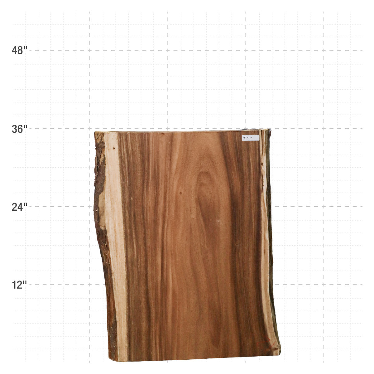 Monkeypod Live Edge Slab - 36" x 24.75" x 2" - MP-12-A