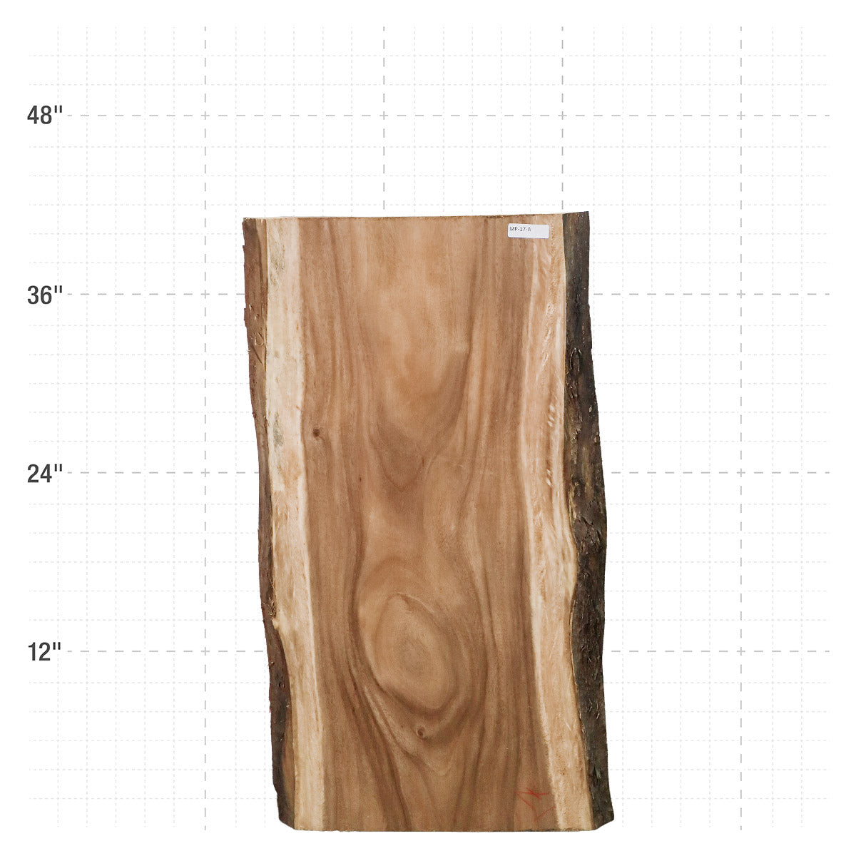 Monkeypod Live Edge Slab - 41" x 21.75" x 2" - MP-17-A