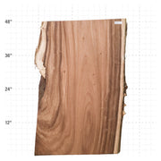 Monkeypod Live Edge Slab - 48.5" x 29" x 2" - MP-20-A