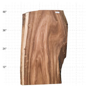 Monkeypod Live Edge Slab - 47.5" x 28.75" x 2" - MP-23-A