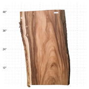 Monkeypod Live Edge Slab - 48" x 26" x 2" - MP-25-A