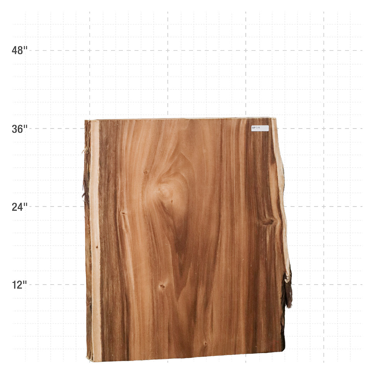 Monkeypod Live Edge Slab - 37" x 29.75" x 2" - MP-5-A