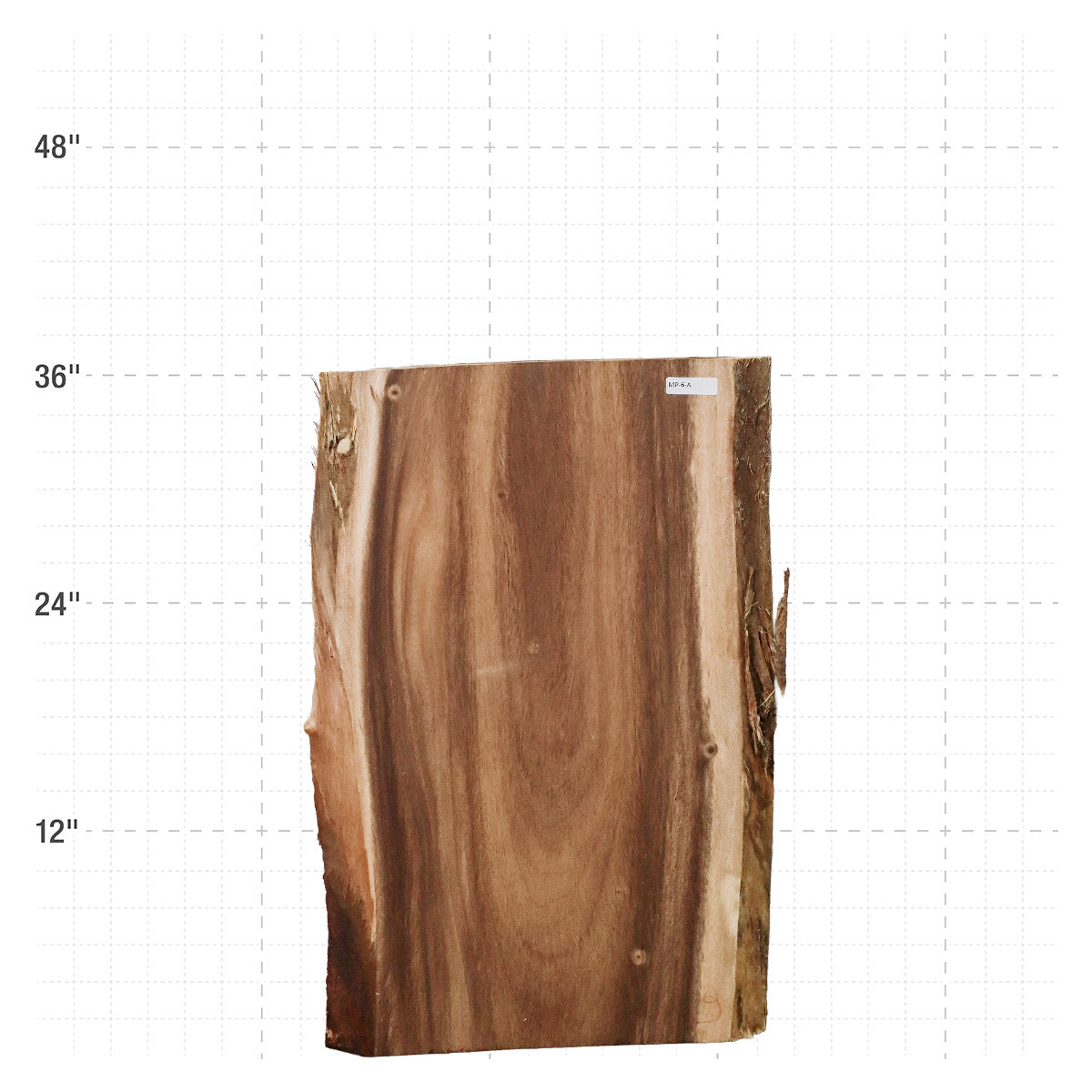 Monkeypod Live Edge Slab - 36" x 21.75" x 2" - MP-6-A