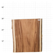 Monkeypod Live Edge Slab - 35.5" x 30.25" x 2" - MP-7-A