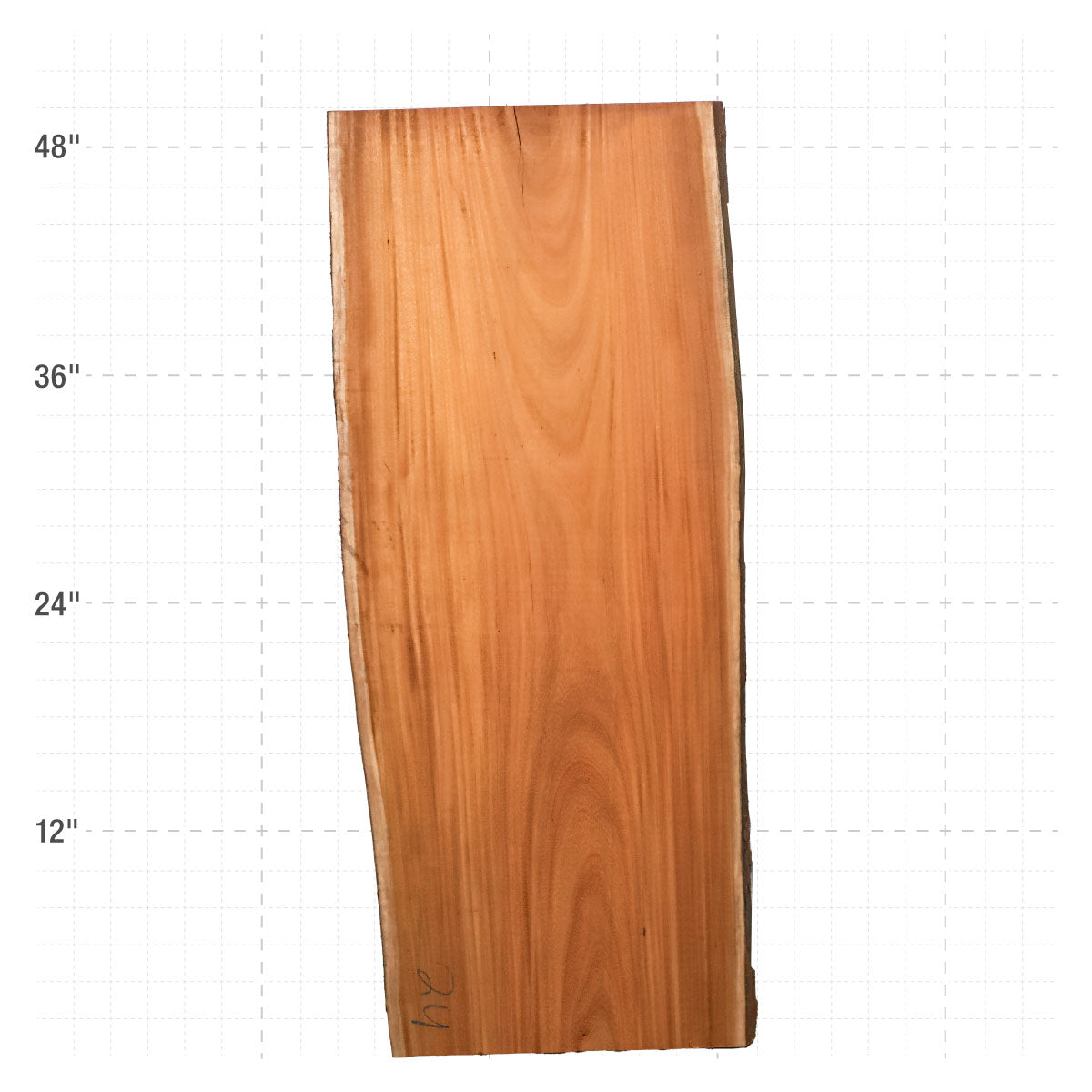Osage Orange Live Edge Slabs - 49" x 20" x 1.25" - OO-24-A