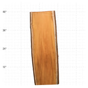 Osage Orange Live Edge Slabs - 48" x 16.5" x 1.25" - OO-28-A