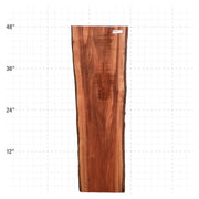 Patagonia Rosewood Live Edge Slab - 48" x 13.5" x 1.25" - PR-11-A