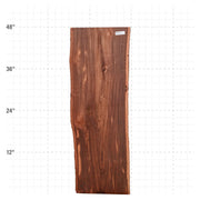 Patagonia Rosewood Live Edge Slab - 48" x 16.25" x 1.25" - PR-12-A