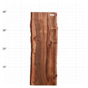 Patagonia Rosewood Live Edge Slab - 48" x 17" x 1.25" - PR-13-A