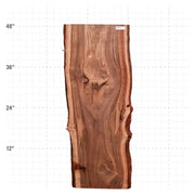Patagonia Rosewood Live Edge Slab - 48" x 18" x 1.25" - PR-16-A
