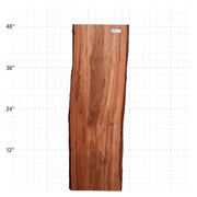 Patagonia Rosewood Live Edge Slab - 48" x 15.5" x 1.25" - PR-18-A