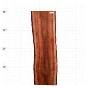 Patagonia Rosewood Live Edge Slab - 48" x 13.5" x 1.25" - PR-19-A