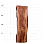 Patagonia Rosewood Live Edge Slab - 48" x 13" x 1.25" - PR-2-A