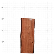 Patagonia Rosewood Live Edge Slab - 36" x 14" x 1.25" - PR-20-A