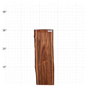 Patagonia Rosewood Live Edge Slab - 37" x 11.5" x 1.25" - PR-22-A
