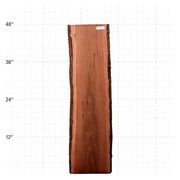 Patagonia Rosewood Live Edge Slab - 48" x 12" x 1.25" - PR-3-A