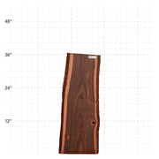 Patagonia Rosewood Live Edge Slab - 37" x 12.5" x 1.25" - PR-33-A