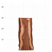 Patagonia Rosewood Live Edge Slab - 36" x 14" x 1.25" - PR-42-A