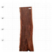 Patagonia Rosewood Live Edge Slab - 48" x 12" x 1.25" - PR-5-A