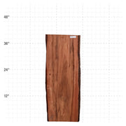 Patagonia Rosewood Live Edge Slab - 40" x 15" x 1.25" - PR-50-A