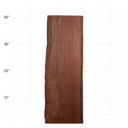 Peruvian Walnut Live Edge Slabs - 48" x 14.25" x 1.25" - PW-27-A