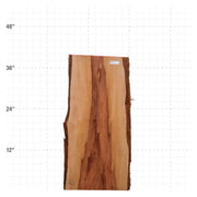 Rosa Peroba Live Edge Slab - 41" x 18" x 1.25" - RP-19-A