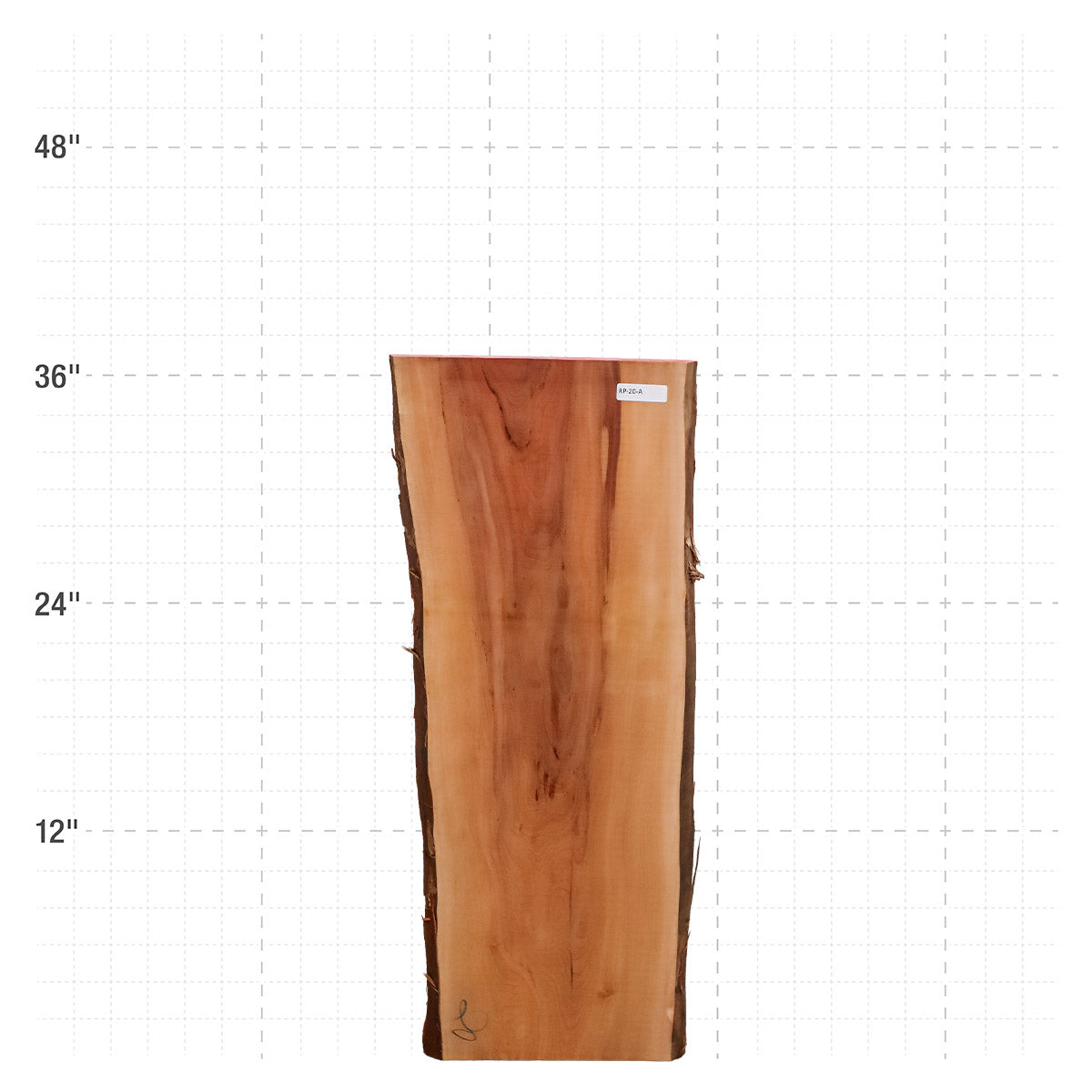 Rosa Peroba Live Edge Slab - 38" x 14.5" x 1.25" - RP-20-A