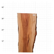 Rosa Peroba Live Edge Slab - 43" x 20" x 1.25" - RP-22-A