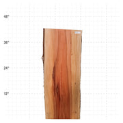Rosa Peroba Live Edge Slab - 43" x 17.25" x 1.25" - RP-23-A