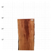 Rosa Peroba Live Edge Slab - 37" x 18" x 1.25" - RP-29-A