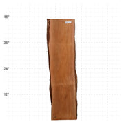 Rosa Peroba Live Edge Slab - 48" x 11.75" x 1.25" - RP-3-A