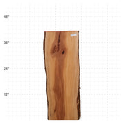 Rosa Peroba Live Edge Slab - 43" x 15.25" x 1.25" - RP-32-A