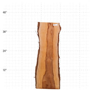Rosa Peroba Live Edge Slab - 43" x 13" x 1.25" - RP-36-A