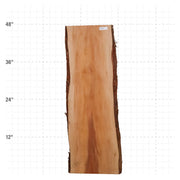 Rosa Peroba Live Edge Slab - 48" x 15" x 1.25" - RP-38-A