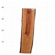 Rosa Peroba Live Edge Slab - 48" x 12.5" x 1.25" - RP-39-A