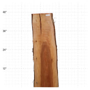 Rosa Peroba Live Edge Slab - 48" x 15" x 1.25" - RP-5-A