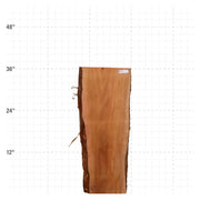 Rosa Peroba Live Edge Slab - 38" x 14" x 1.25" - RP-6-A