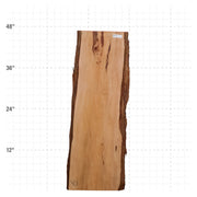 Rosa Peroba Live Edge Slab - 48" x 14.5" x 1.25" - RP-9-A