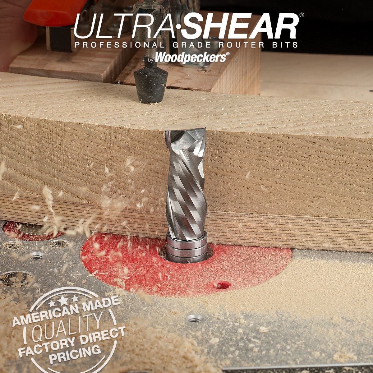 Furniture Maker's Compression Pattern Router Bits - Solid Carbide