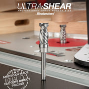 Compact Compression Pattern & Mortising Trim Router Bit - 1/4 Shank - Solid Carbide