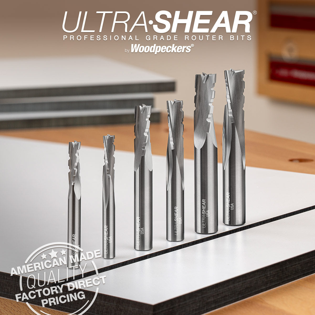 Phenolic Chip Breaker Router Bits - Super-C Solid Carbide - 3 Flute