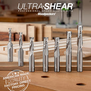 Spiral CNC Router Bits - Solid Carbide - 1/2 Shank - 2 Flute