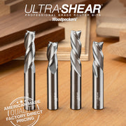 Spiral CNC Router Bits - Solid Carbide - 1/2 Shank - 3 Flute