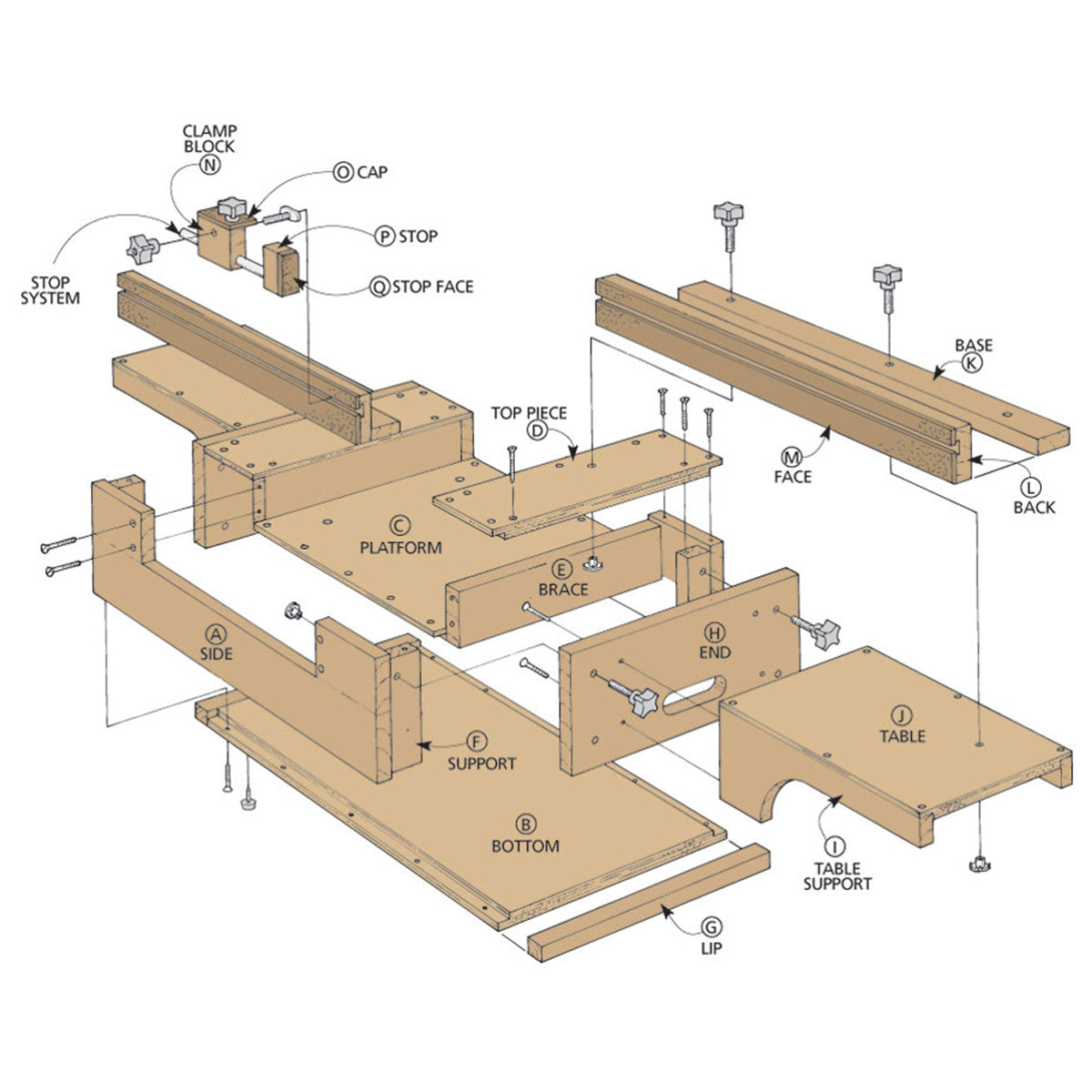 Woodsmith Mobile Miter Saw Station Plan