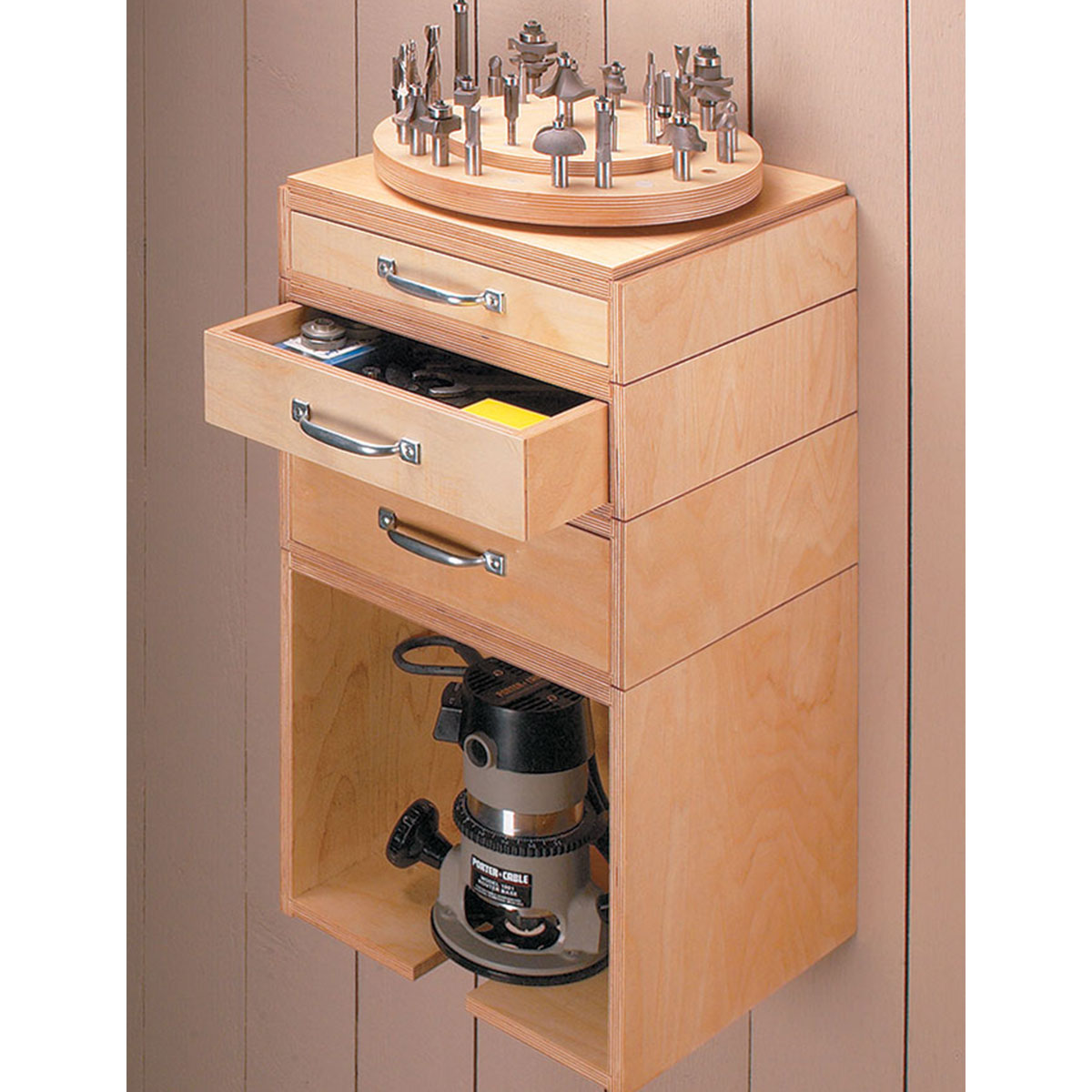 Woodsmith Router Storage System Plan