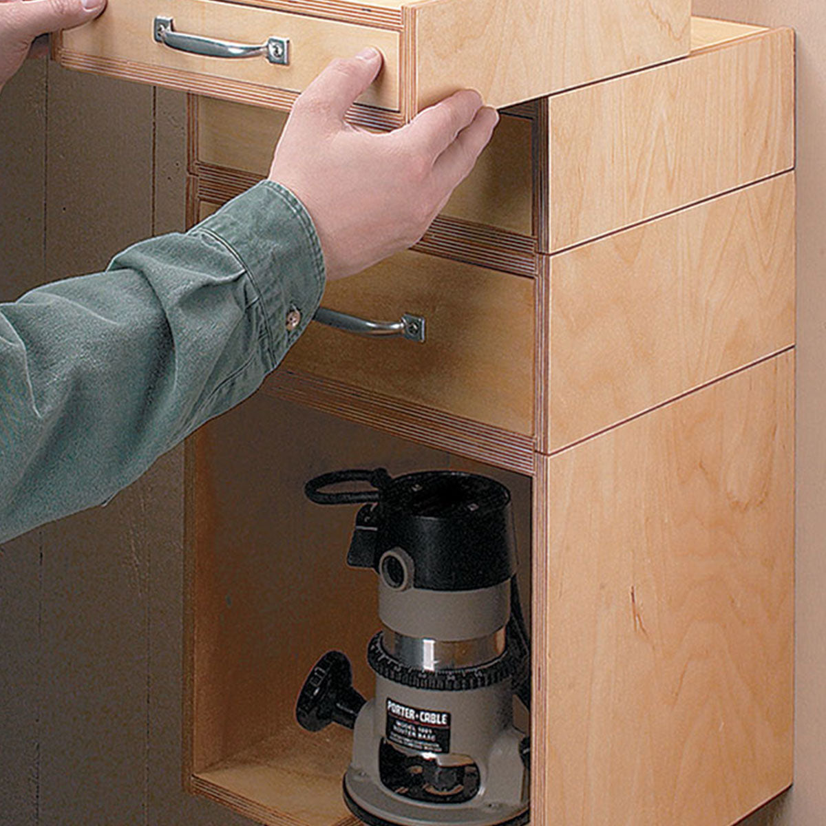 Woodsmith Router Storage System Plan
