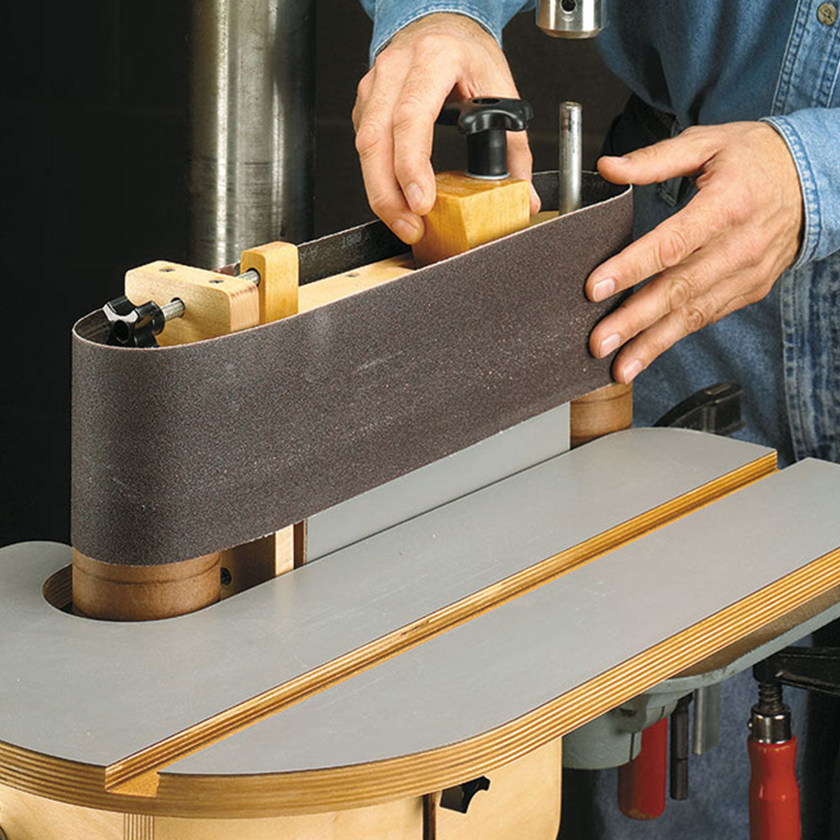 Woodsmith Drill Press Belt Sander Plan