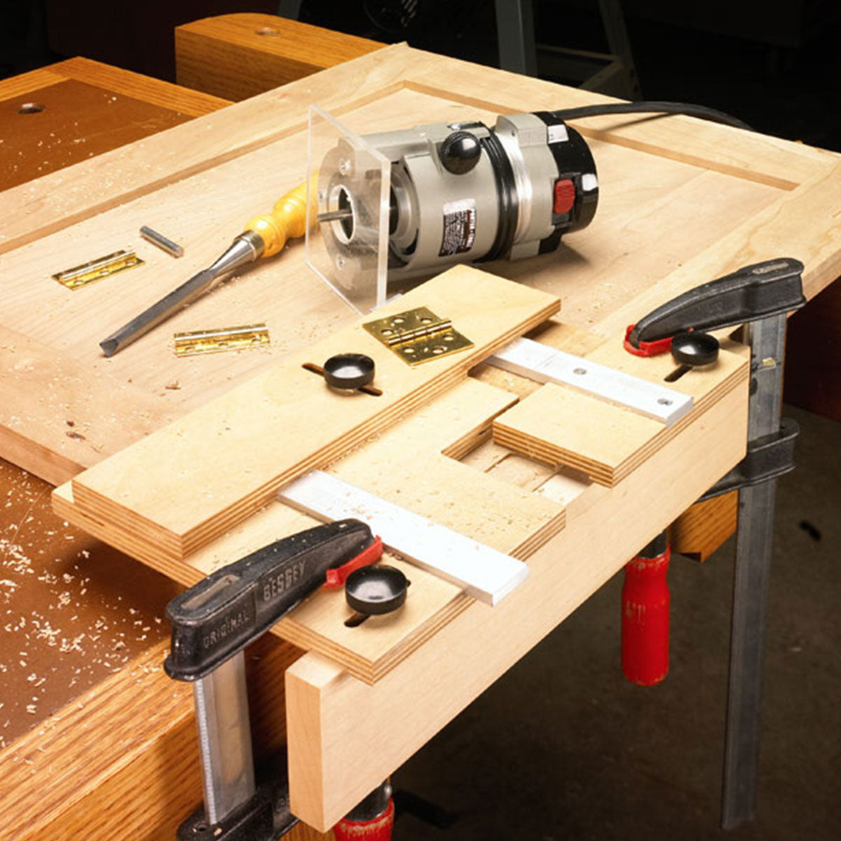 Woodsmith Hinge Mortising Jig Plan