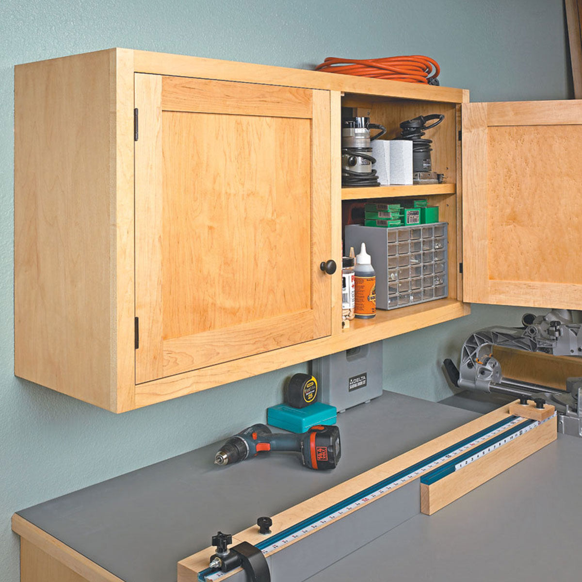 Woodsmith Miter Saw Workcenter Standard Plan & Premium Shop Drawings